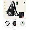 Astronaut Crossbody Sling Backpack For Men Anime Fashion One-Shoulder Bag Cartoon Luminous Pattern Backpack (Mars) - Image 5