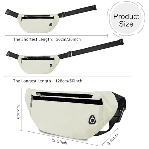 Image of Fanny Pack for Women Men,Crossbody Fanny Pack Water Resistant Sports Waist Bag Pack, Belt Bag for Travel Hiking Running