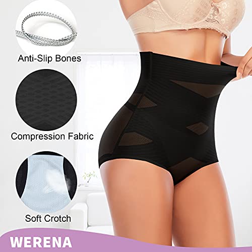 Image of Werena Women Tummy Control Shapewear Panties Shaping Underwear High Waist Body Shaper