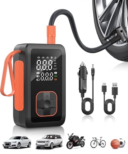 Hafuloky Portable Tire Inflator 150PSI, Cordless Air Pump