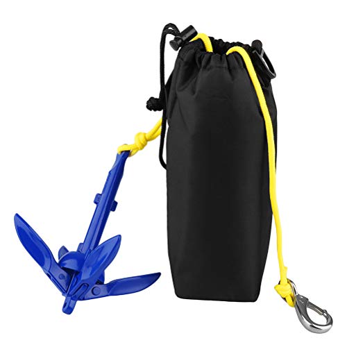 Anclas taianle Kit de Anclaje Kit de Carro de Anclaje Plegable Accesorios de Kayak de Ancla de Barco para Pesca