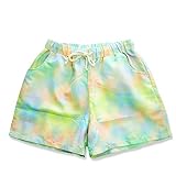 [Natural Style] 水着 ショートパンツ サーフパンツ レディース ビーチパンツ 大きいサイズ XYZ(タイダイミックス 5L)