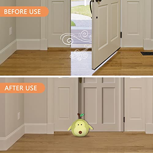 Wochitv Cute Avocado Door Stopper For Home Bedroom, Living Room Door, Office Door, Window Wedge, Bookend, Weighted Fabric Stuffed Door Stops, Decorative Interior Doorstop #TOP5