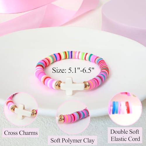 Braided Rope Cross Bracelets First Communion Baptism Christian Birthday Valentines Christmas Easter Gifts4