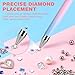 Automatic Refillable Wax Pen,Diamond Art Pens for Diamond Painting,Diamond Art Stylus with Wax,Refillable Wax Pen for Nail Art DIY,Diamond Art Accessories and Tools