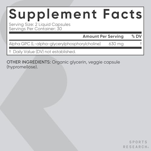 Sports Research Alpha GPC Liquid Capsules
