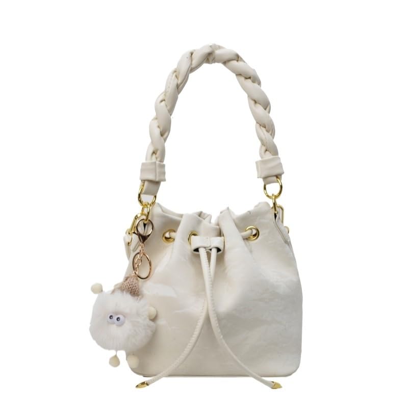 Drawstring Shoulder Bucket Bag