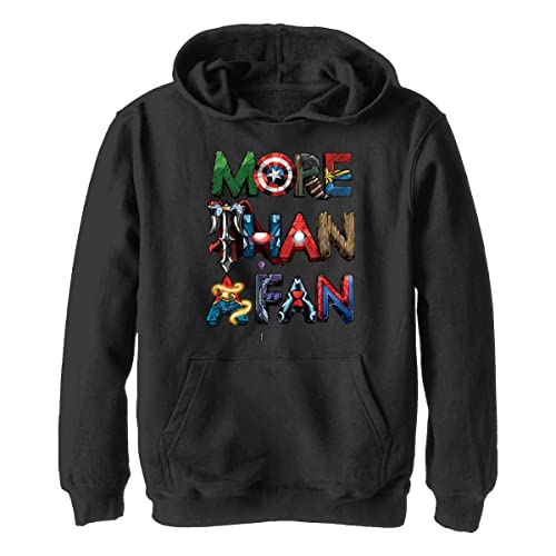 Sweat-shirt à capuche Marvel noir idéal pour l'école et les loisirs