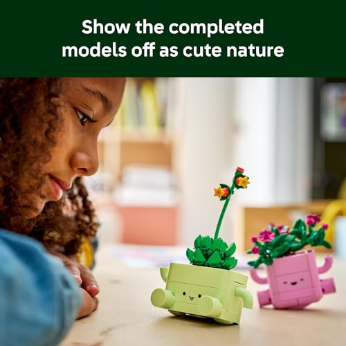 Image of LEGO Botanicals Rocking Plants - Building Toy for Kids, Girls & Boys, Ages 9+ - Decor for Dorm Desk or Shelf - Housewarming Gift Ideas - 11506