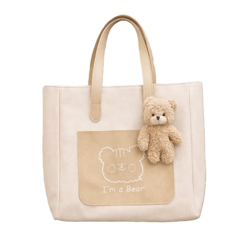 Modern glossy I AM BEAR sling style crescent handbag for ladies women daily use office travel compact carry bag Beige-picture-48
