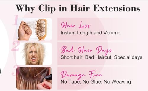 Image of Artifice 5 Clips 24 INCH Curly Wavy Hair Extensions for Women Natural Soft Clip on Extensions Synthetic Thick Hairs for Any Event for Girls Hair Extension Black with Blonde Mix