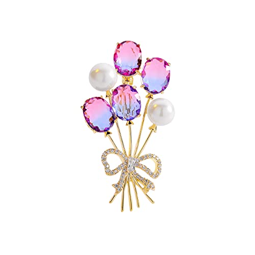 Image of Elegant Pearl Flower Designer Brooch Pins Broches Costume Jewelry For Women Fashion Christmas Gift