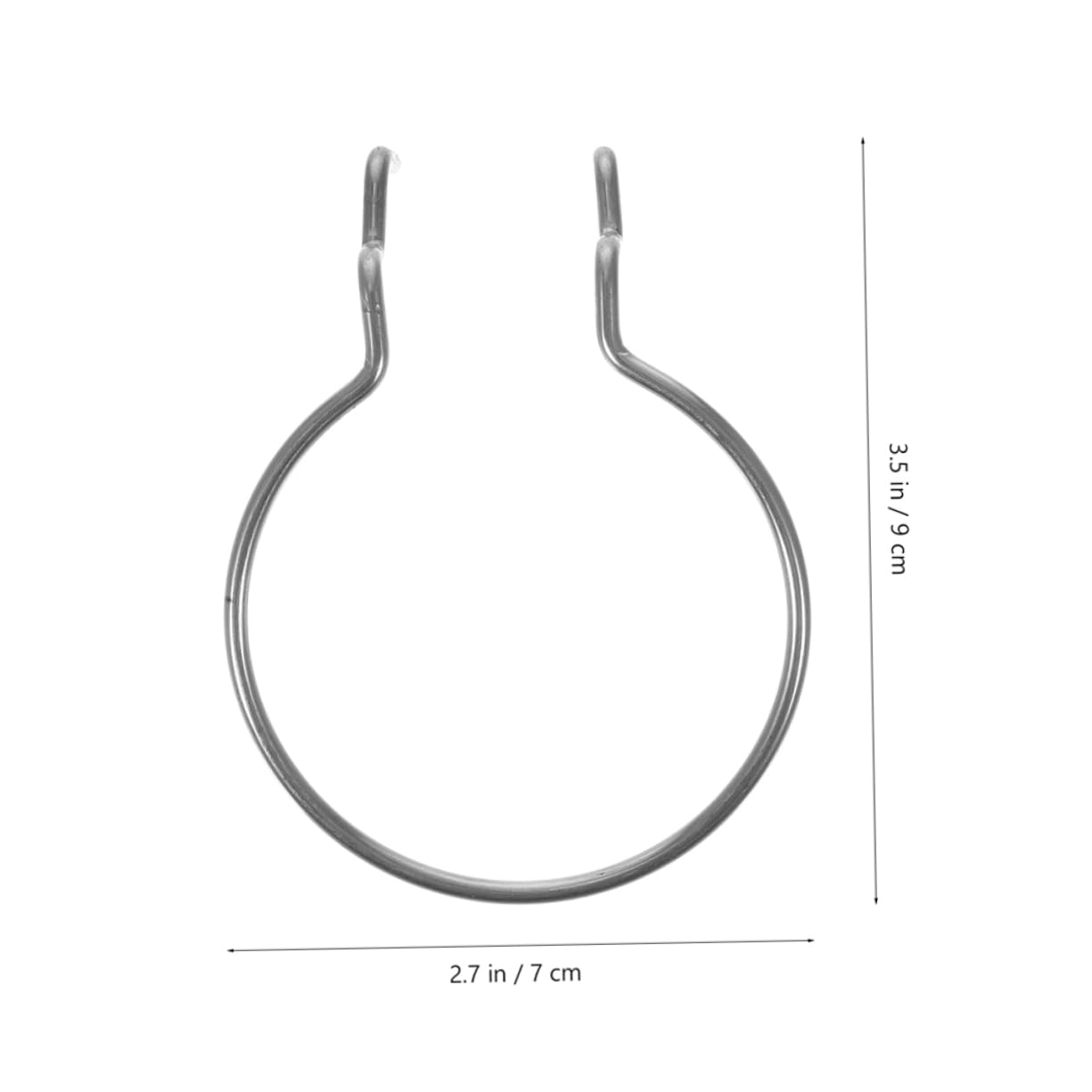 BUGUUYO Garage Utility Hooks Set 8pcs Double-Wire Pegboard Hooks for Tool Storage Heavy-Duty Metal Hangers