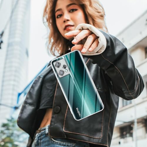 Image of Jkobi Back Cover for Realme 9 Pro (Silicone Clear Shockproof Case with Camera Protection | Soft and Flexible | Transparent)