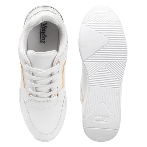 Image of Vendoz Women Casual High Heel Sneakers I Cushioned Insole I All Day Comfortable I Lightweight and Stylish Shoes for Girls CNV7062