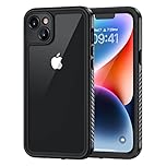 Lanhiem for iPhone 14 Case, IP68 Waterproof Dustproof Shockproof 14 Cases with Built-in Screen Protector, Full Body Sealed Protective Front and Back Cover for iPhone 14-6.1 inch (Black)