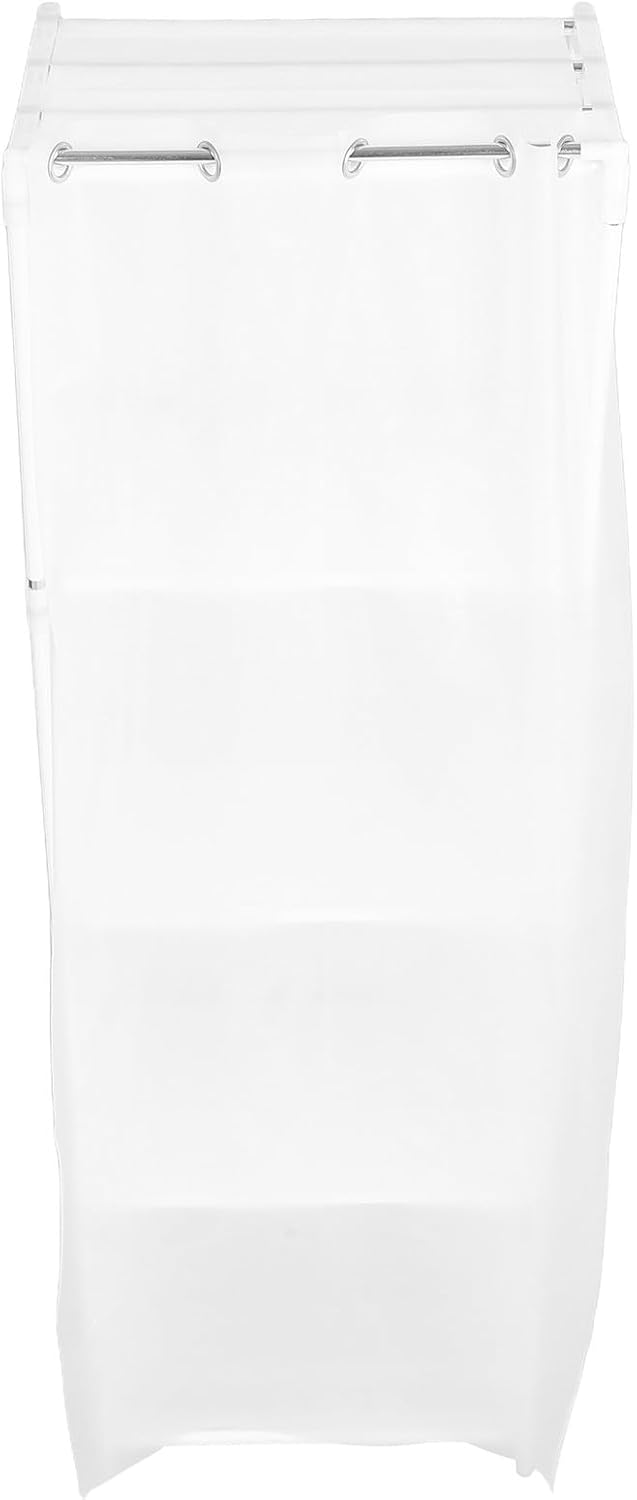 Toyvian Portable Freestanding Small Closet with Curtain Multi-Layer Wardrobe Cabinet for Bedroom Storage Dustproof Organizer with Stable