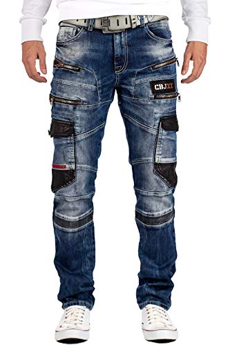 Cipo & Baxx Jean pour Homme CD586-bans Bleu W36/L34