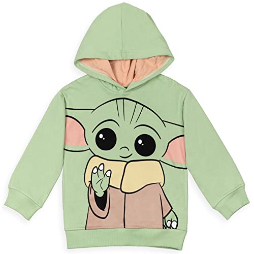 Sweat chaud garçon anti-courants d'air Baby Yoda en polaire verte douce 7-8 ans