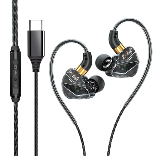 Écouteurs de jeu intra-auriculaires KASOTT 3.5mm et Type-C avec micro et basses pour PC Xbox