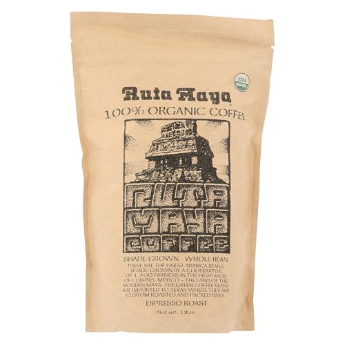 Ruta Maya Organic Espresso Roast Whole Bean Coffee 12oz
