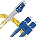 BEYONDTECH LC to SC Fiber Patch Cable Single Mode Duplex - 3m (9.84ft) - 9/125um OS1 LSZH PureOptics Cable Series