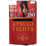 [ATSUGI(アツギ)]タイツ ATSUGI TIGHTS (アツギタイツ) 暖かさまとって美しく 180デニールタイツ 180d 抗菌防臭 光発熱 桜エキス配合 <2足組> レディース ブラック 日本 M~L (日本サイズM-L相当)