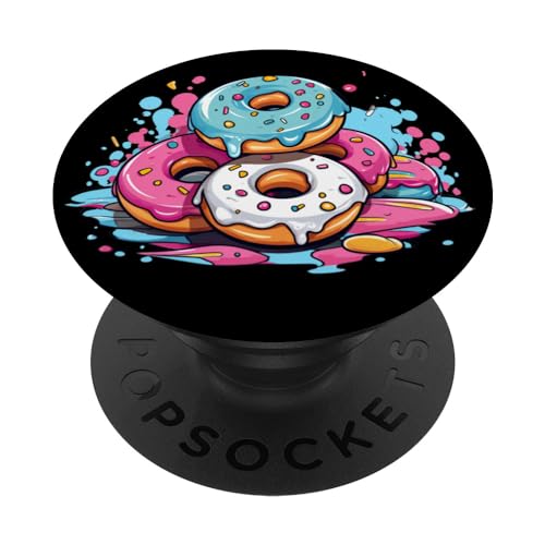 Donut coloré I Kids Donut PopSockets PopGrip Adhésif
