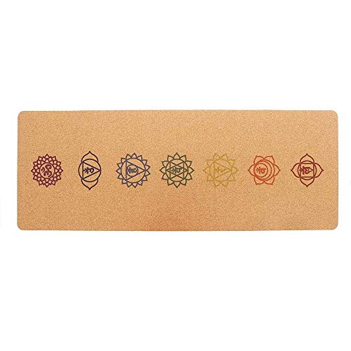 BH Pro yoga mat, yoga mat, Eco Friendly, non-slip mat with shoulder strap, 5mm natural cork TPE non-slip mat caps Fitness exercise mats with yoga bag, for exercise, gym, for men and