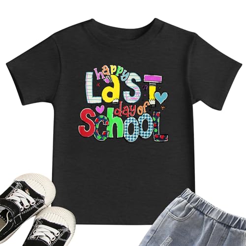 Last Day of School Shirt Toddler Boys Girls School Graduation Tops Kids Student Life Shirt Vacation Tees2