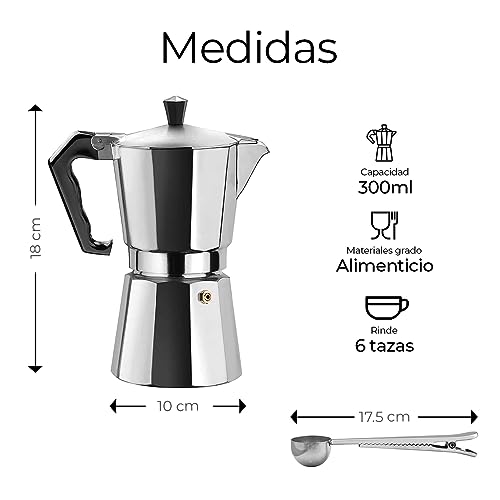 La Mejor Selección de Cafetera italiana aluminio comprados en linea. 15 Imagen adicional