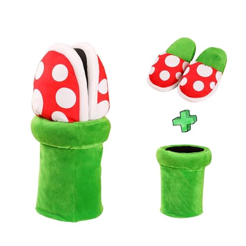 Freefire pantoufles home wear en forme de plante fleur Cannibal Cosplay chaussures/motif pantoufles point mocassins avec pot support pot pour les cadeaux de Noël