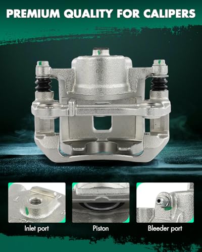 Image of SCITOO 18B4881A Front Right Brake Caliper Compatible For Chevrolet For Cobalt 2007-2010,For Pontiac For G5 2007-2009, With Bracket (Only Fit For 16 inch Wheels)