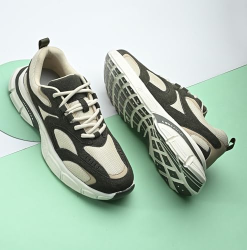 Image of Cruiser Men's Sneakers | Cushioned Insole Comfortable Shoes | Trendy & Stylish Modern Sneakers | Durable TPR Sole Casual Walking Footwear (2679)