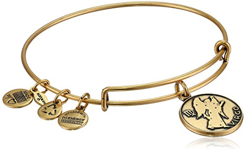 Alex and Ani Virgo II Expandable Rafaelian Gold-Tone Wire Bangle Bracelet, 7.25