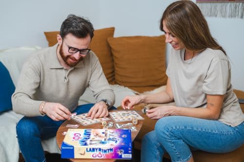 Ravensburger Labyrinth Go ! - Jeu de Société Labyrinthe avec Dés - Jeu Familial - 1 à 4 Joueurs - Dès 7 Ans - 24699 - Multilingue - Version Française Incluse