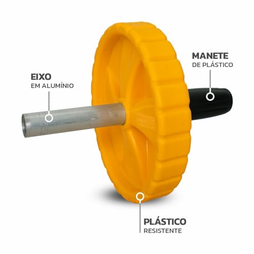 Roda Abdominal Muvin Basics – Roda Para Exercícios Abdominais - Equipamento Para Treinamento de Forç