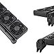 CENPEK Aquarium-Kühlventilator, verstellbarer Aquarium-Wasserkühlungsventilator, Fischtank, Kaltwindkühler, 2 Stufen für Salz-/Süßwasser (3 Ventilatoren)