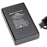 vhbw Dual Micro-USB + USB-C Ladegerät kompatibel mit Nikon Coolpix P6000, P90, S10 Kamera - Ladeschale + Micro-USB Kabel Ladeanzeige