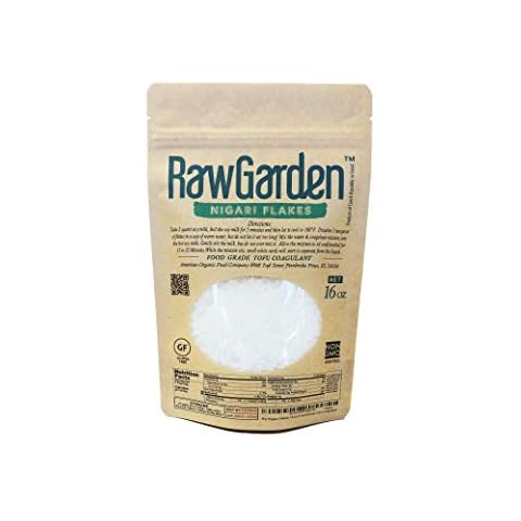 Raw Garden Nigari Flakes 16 oz Food Grade Tofu Coagulant, Product of Czech Republic, or Israel. Cover