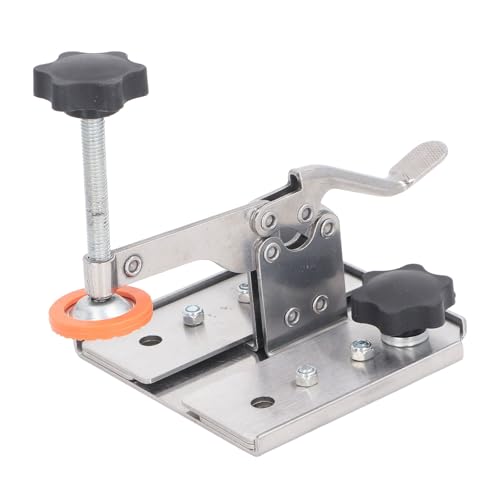 XHTLLO Toggle Clamp, Stainless Steel Hold Down Clamp with Rubber Touch, Quick Press Clamp, Adjustable Knob and Dual Installation Options Quick Release Toggle Clamp