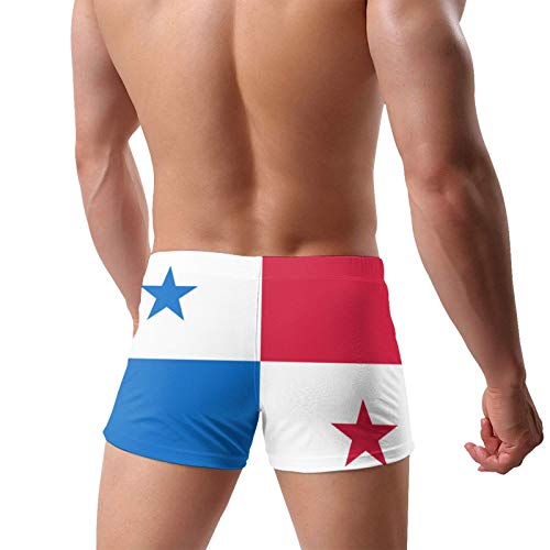 Men'S American Flag Swimwear Boxer Briefs Swim Trunk Triangle Thong Bikini Swimsuit3