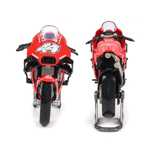 Modelo de motocicleta HTLNUZD 1:18 aleación roja miniatura 2