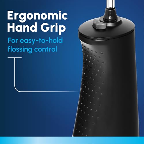 Image of Waterpik Cordless 1100 Rechargeable Portable Water Flosser for Teeth Cleaning and Flossing, Travel, Braces Care, Healthier Gums, Waterproof for Shower, ADA Accepted, WF-30CD Black, Packaging May Vary