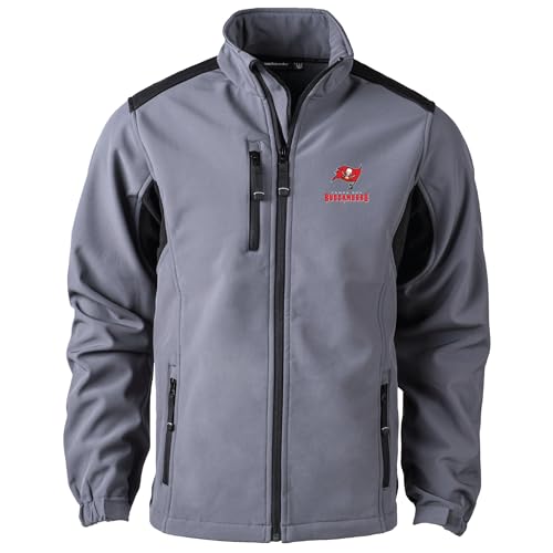 Image of dunbrooke Men's Navy Chicago Bears Softshell Fleece Full-Zip Jacket