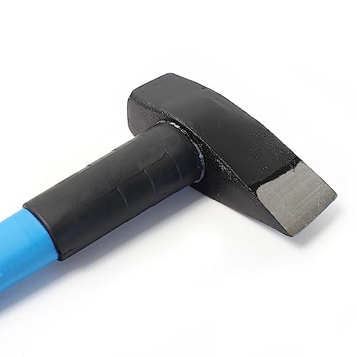 Foto von XPOtool Spalthammer 2,7 kg mit Fiberglasstiel 910mm Hammer mit Carbonstahl Klinge Holzspalthammer