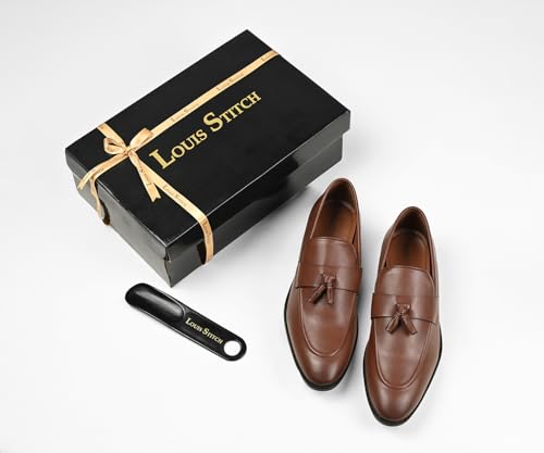 Image of LOUIS STITCH Men's Shoes Tassel Style Comfortable Moccasins for Men (RGMCPLTA)