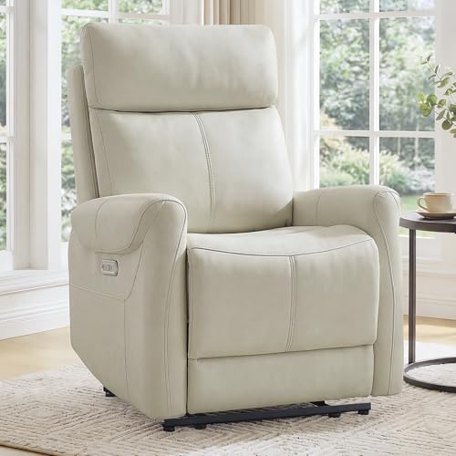 KISLOT Wall Hugger Recliner Chair for Adults, Faux Leather RV Recliner with USB Charging Ports...
