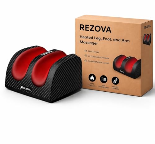 Image of Electric Foot & Calf Massager with Heat Therapy - Deep Tissue Relaxation Machine for Tired Muscles | Pain Relief & Blood Circulation Boost