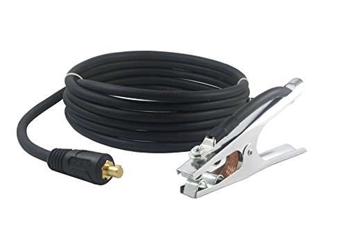 200 Amp Welding Ground Clamp Lead Assembly - Dinse 35-70 Connector - #2 AWG cable (15 FEET)